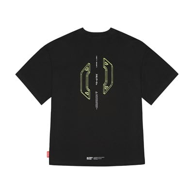 Skinarma Cypher Kısa Kollu Oversize Unisex Bisiklet Yaka Tişört