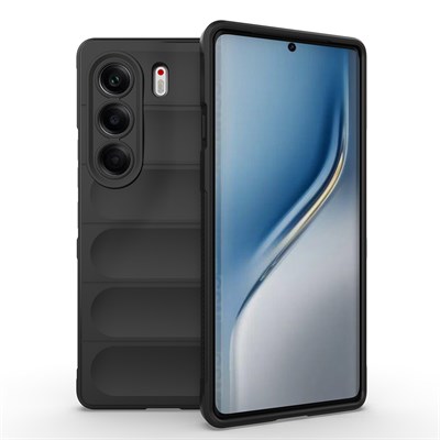 Tecno Camon 40 Pro Kılıf Esnek TPU Oyuklu Arka Yüzey Tasarımlı Zore Etnik Silikon Kapak