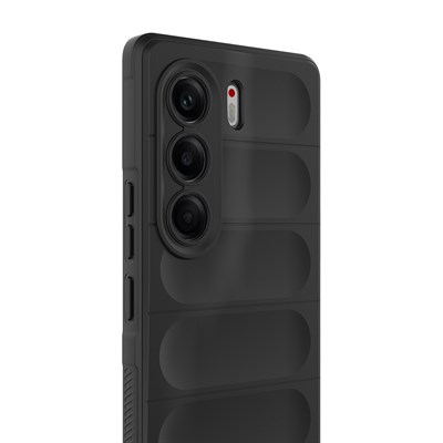 Tecno Camon 40 Pro Kılıf Esnek TPU Oyuklu Arka Yüzey Tasarımlı Zore Etnik Silikon Kapak