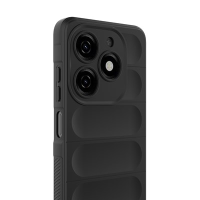 Tecno Spark 20C Kılıf Esnek TPU Oyuklu Arka Yüzey Tasarımlı Zore Etnik Silikon Kapak