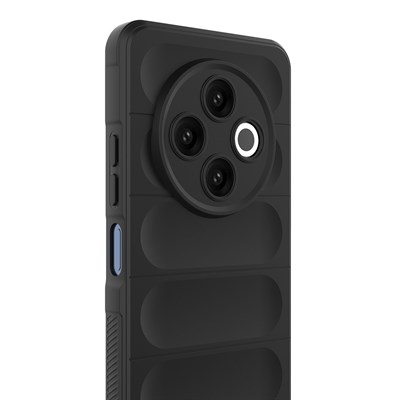 Tecno Spark 30 4G Kılıf Esnek TPU Oyuklu Arka Yüzey Tasarımlı Zore Etnik Silikon Kapak