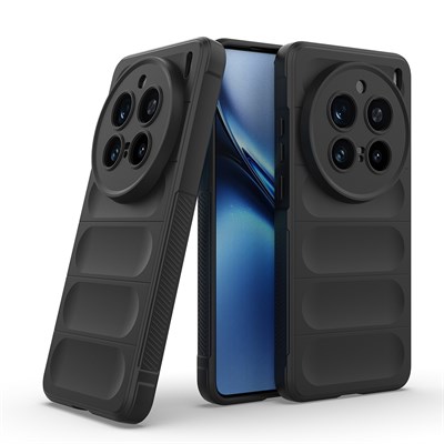 Vivo X200 Pro Kılıf Esnek TPU Oyuklu Arka Yüzey Tasarımlı Zore Etnik Silikon Kapak
