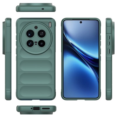 Vivo X200 Pro Kılıf Esnek TPU Oyuklu Arka Yüzey Tasarımlı Zore Etnik Silikon Kapak