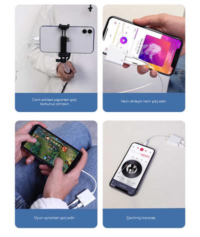 Wiwu LT01 Pro Lightning Ses Adaptörü