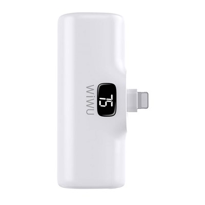 Wiwu Wi-P017 Capsule Serisi 2in1 Mini Taşınabilir Standlı Askılı Lightning Powerbank 5000mAh