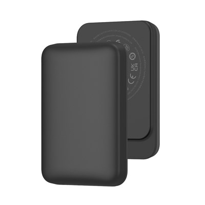 Wiwu Wi-P037 Qi Şarj Teknolojili LED Işık Göstergeli Magsafe Kablosuz Powerbank 5000mAh 15W