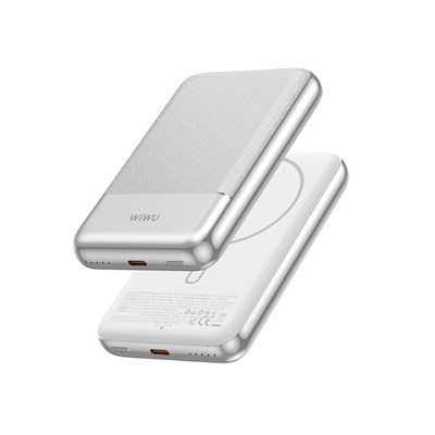 Wiwu Wi-P089 LED Işık Göstergeli PD 20W Kablosuz Powerbank 10.000mAh 15W