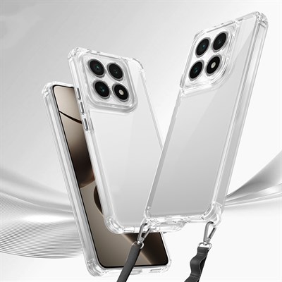 Xiaomi 14T Pro Kılıf Airbagli Takılabilir Askı Aparatlı Zore Snap Silikon Kapak