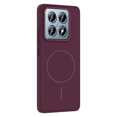 Xiaomi 14T Pro Kılıf Magsafe Şarj Özellikli Zore Ruby Sert Kapak