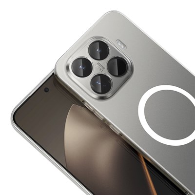 Xiaomi 15T Pro Kamera Korumalı M-Safe Şarj Özellikli Şeffaf Zore London Silikon Kapak