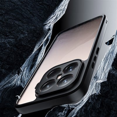 Xiaomi 15T Pro Kılıf Kamera Korumalı Şeffaf Arka Yüzey Zore New Roll Kapak