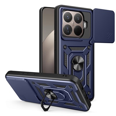 Xiaomi 15T Pro Kılıf Magnetik Standlı Kamera Korumalı Zore Sürgülü Vega Kapak