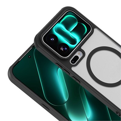 Xiaomi 18 Pro Max Kılıf M-Safe Şarj Özellikli Kamera Korumalı Zore Lunex Kapak