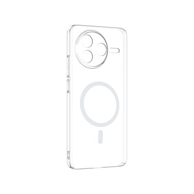 Xiaomi Poco F7 Pro Kamera Korumalı M-Safe Şarj Özellikli Şeffaf Zore London Silikon Kapak