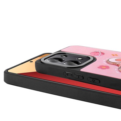 Xiaomi Poco M6 Pro 4G Kılıf Parlayan Kabartmalı İkonik Figürlü Zore Amas Silikon Kapak
