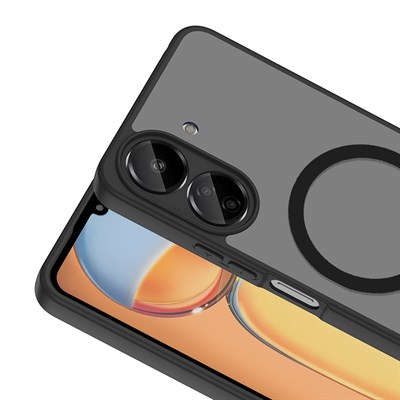 Xiaomi Redmi 13C Kılıf M-safe Şarj Özellikli Zore Babet Kapak