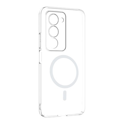Xiaomi Redmi 15 Kamera Korumalı M-Safe Şarj Özellikli Şeffaf Zore London Silikon Kapak