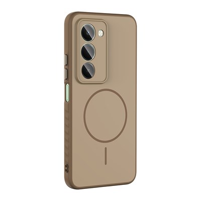 Xiaomi Redmi 15 Kılıf M-safe Şarj Özellikli Zore Tea Kapak