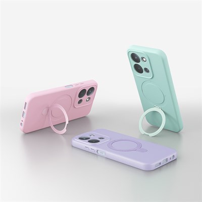 Xiaomi Redmi 15C Kılıf M-safe Şarj Özellikli Standlı Zore Samara Kapak