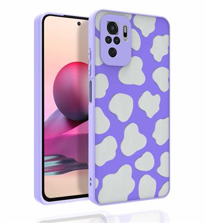 Xiaomi Redmi Note 10S Kılıf Desenli Kamera Korumalı Parlak Zore Nora Kapak