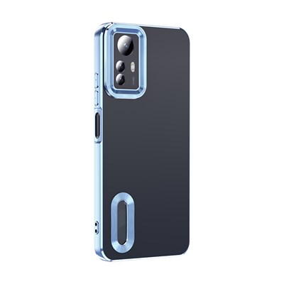 Xiaomi Redmi Note 12S Kılıf Kamera Korumalı Logo Gösteren Zore Omega Kapak