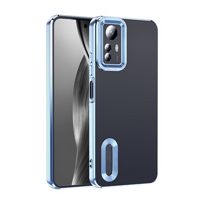 Xiaomi Redmi Note 12S Kılıf Kamera Korumalı Logo Gösteren Zore Omega Kapak