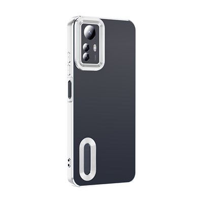 Xiaomi Redmi Note 12S Kılıf Kamera Korumalı Logo Gösteren Zore Omega Kapak