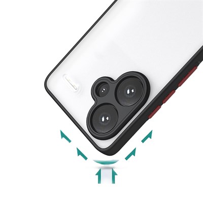 Xiaomi Redmi Note 13 5G Kılıf Zore Hux Kapak
