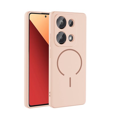 Xiaomi Redmi Note 13 Pro 4G Kılıf M-safe Şarj Özellikli Zore Meta Kapak