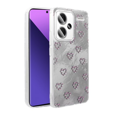 Xiaomi Redmi Note 13 Pro Plus 5G Kılıf Kamera Korumalı Figürlü Zore Ponti Silikon Kapak