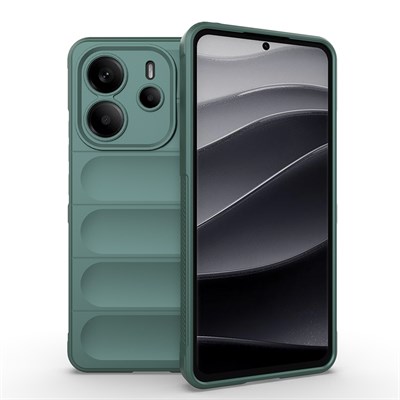 Xiaomi Redmi Note 14 4G Kılıf Esnek TPU Oyuklu Arka Yüzey Tasarımlı Zore Etnik Silikon Kapak