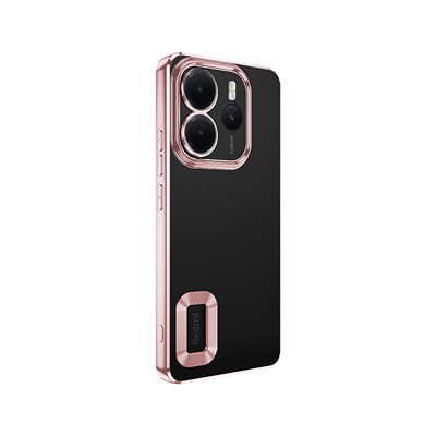 Xiaomi Redmi Note 14 4G Kılıf Kamera Korumalı Logo Gösteren Zore Omega Kapak