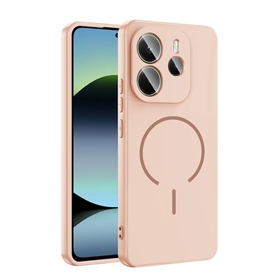 Xiaomi Redmi Note 14 4G Kılıf M-safe Şarj Özellikli Zore Meta Kapak