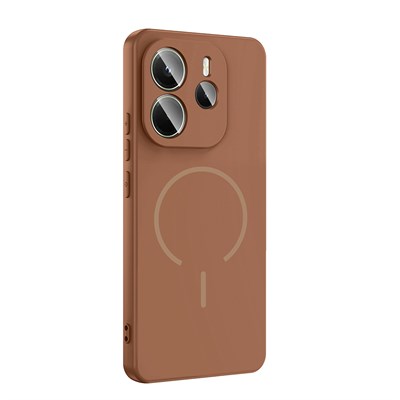 Xiaomi Redmi Note 14 4G Kılıf M-safe Şarj Özellikli Zore Meta Kapak