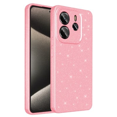Xiaomi Redmi Note 14 5G Kılıf Kamera Korumalı Simli Lüks Zore Koton Kapak