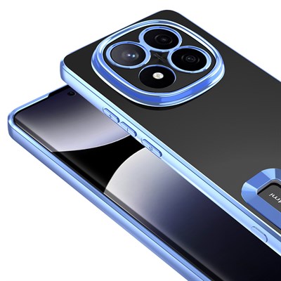 Xiaomi Redmi Note 14 Pro 5G Kılıf Kamera Korumalı Logo Gösteren Zore Omega Kapak
