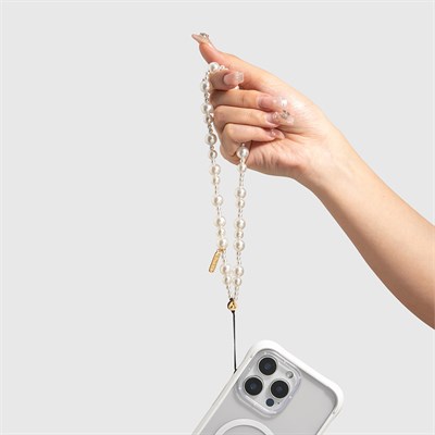 Youngkit Pearl Serisi İnci Tasarımlı Telefon Askı İpi 40cm