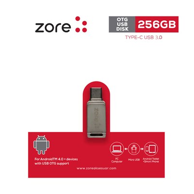 Zore 3.0 Type-C Metal OTG 256 GB