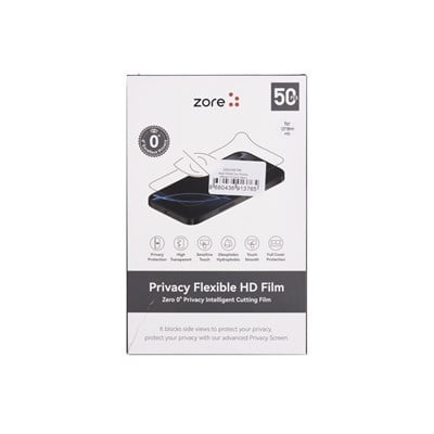 Zore Basic Model TPU Privacy Hayalet Ekran Koruyucu 196mm x 125mm 50 Adet