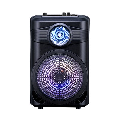 Zore GD-904 Dijital LED Göstergeli FM Radyolu Mikrofonlu RGB TWS 8 inç Stereo Bass Kablosuz Karaoke Hoparlör