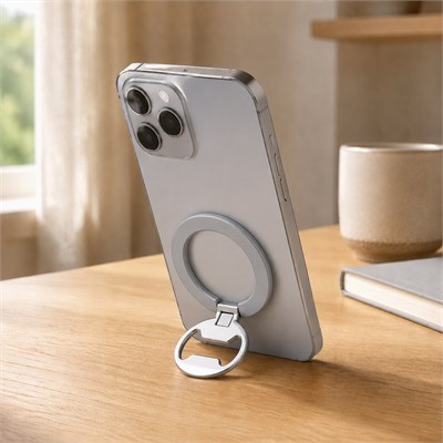 Zore M10 Magnetik Standlı Şişe Açacaklı Ring Telefon Tutucu