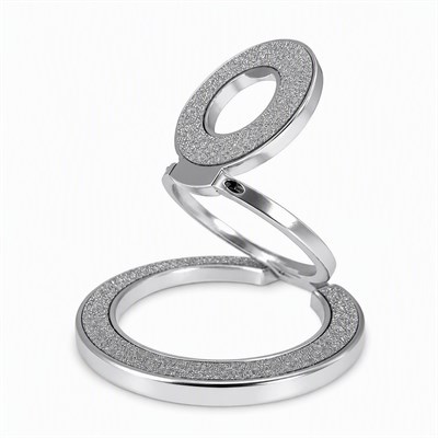 Zore M102 Glitter Magnetik Ring Standlı Simli Telefon Tutucu