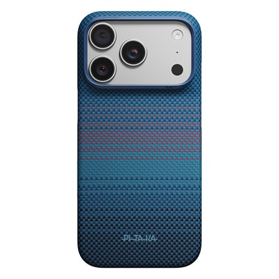 iPhone 18 Pro Kılıf M-safe Şarj Özellikli Aramid Karbon Fiber Pitaka Moonrise 2.0 Nights Serisi Kapak