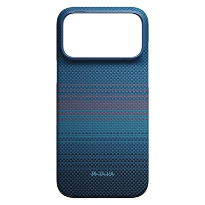 iPhone 18 Pro Kılıf M-safe Şarj Özellikli Aramid Karbon Fiber Pitaka Moonrise 2.0 Nights Serisi Kapak