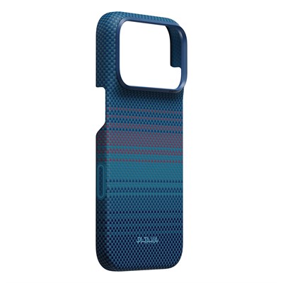iPhone 18 Pro Kılıf M-safe Şarj Özellikli Aramid Karbon Fiber Pitaka Moonrise 2.0 Nights Serisi Kapak