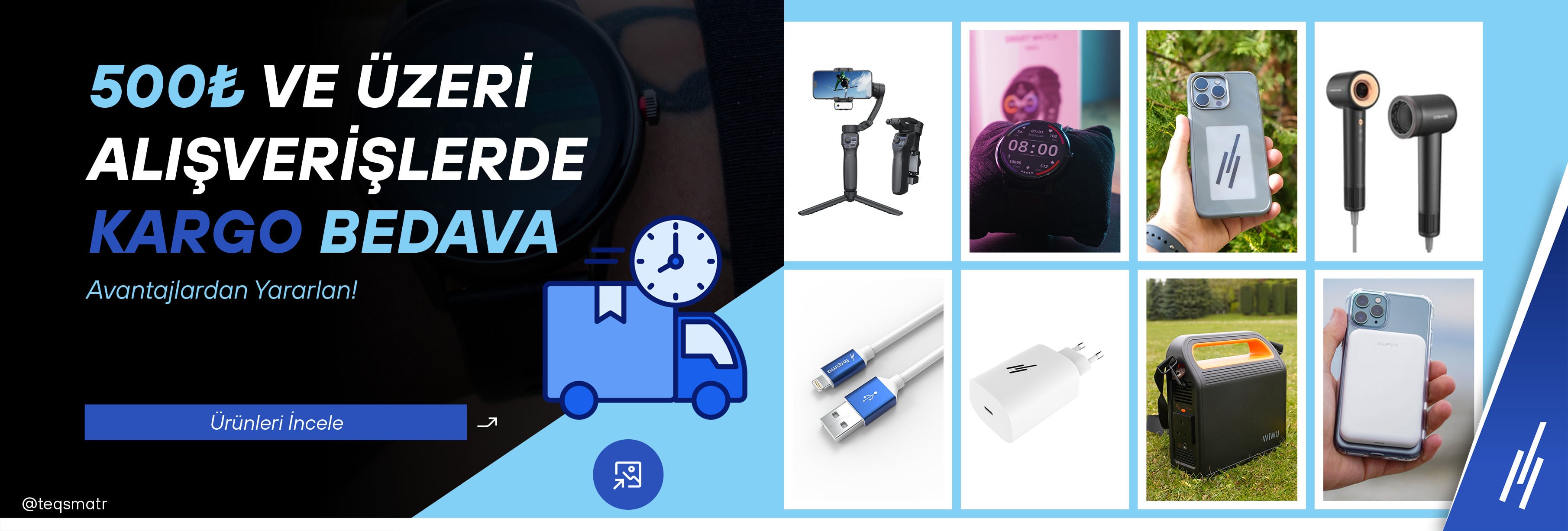 500 TL ve Üzeri Kargo Bedava