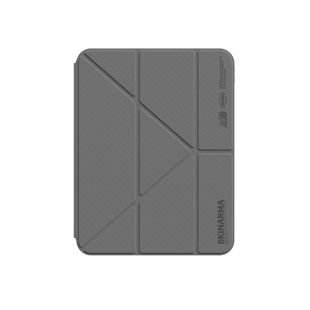 Apple iPad Pro 11 2024 Kılıf Skinarma Kalemlikli Arkası Şeffaf Standlı Magnetik Zeta Kılıf