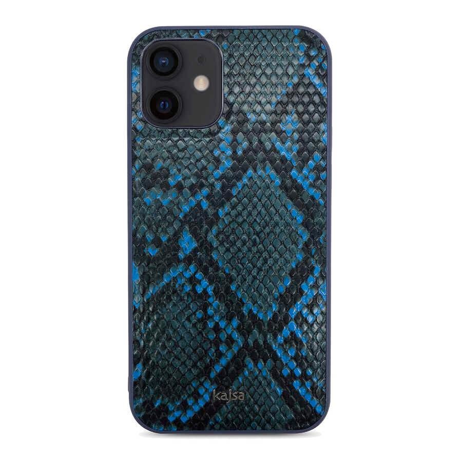 Apple iPhone 12 Kılıf Kajsa Glamorous Serisi Snake Pattern Kapak