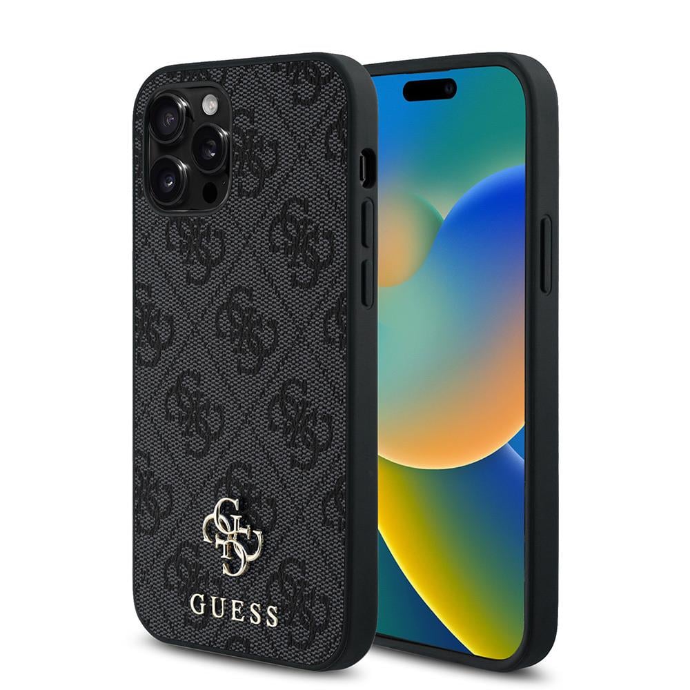 Apple iPhone 12 Pro Kılıf Guess Orjinal Lisanslı M-safe Şarj Özellikli Small 4G Classic Kapak
