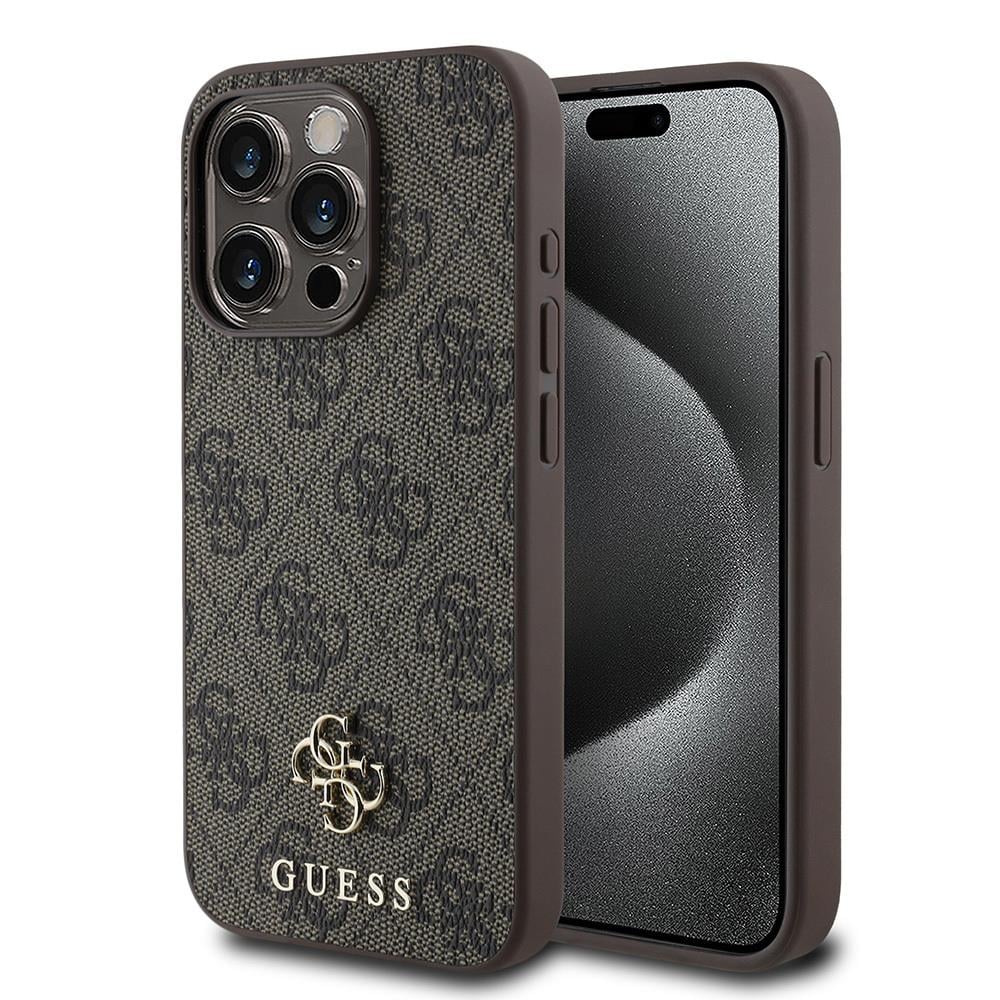 Apple iPhone 13 Pro Max Kılıf Guess Orjinal Lisanslı M-safe Şarj Özellikli Small 4G Classic Kapak